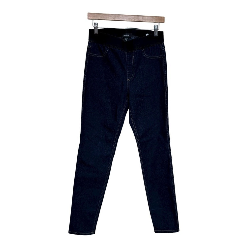 Karen Kane Women's Dark Wash Denim Jeans Size 10 High Rise‎ Stretch Slim Fit